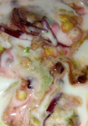 A picture of Aloo Chaat.