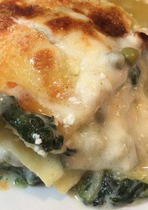 Foto di Lasagne veloci al mix di verdure e nuvole di ricotta