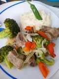 Costillitas con brócoli