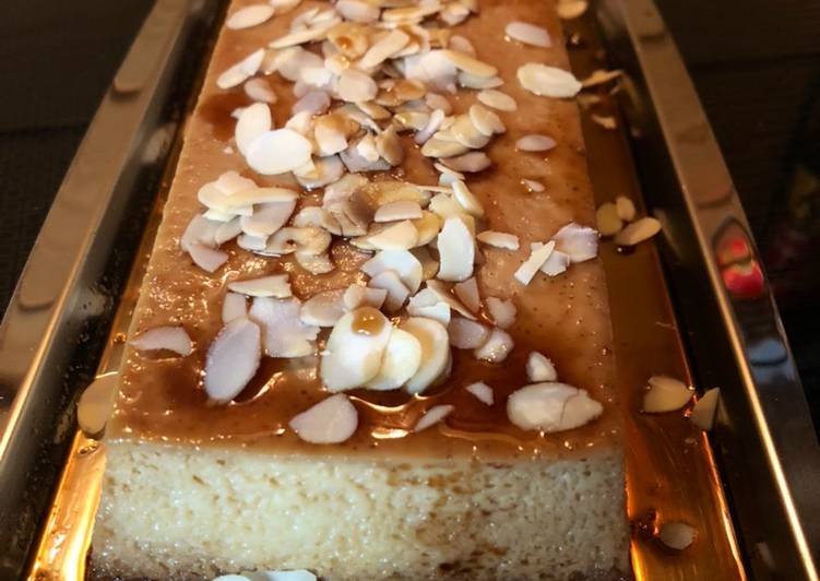 Flan de almendras 🍮
