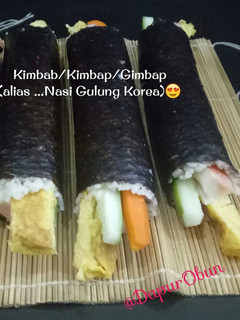 Foto resep Kimbab/Kimbap/Gimbap (alias...Nasi Gulung Korea)
