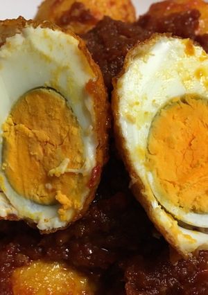 รูปของ Indonesia Chilli eggs (ไข่ต้มผัดน้ำพริกของอินโดนีเซีย)