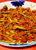 Beef, Pork Sausages with Green Beans 😍🐂🐖🥗🌶