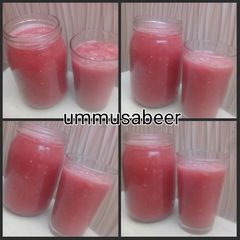 Watermelon and apple smoothie A picture of Watermelon and apple smoothie.