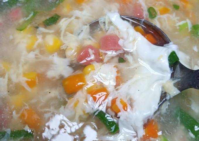 Sup Sayur Telur Kuah Kental