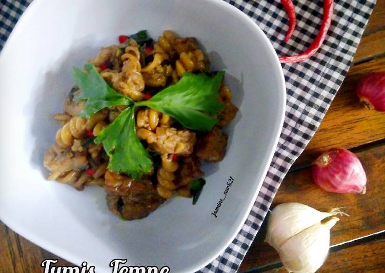 Tumis Tempe Macaroni Simple