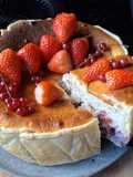 Tarte fromage blanc, ricotta et fruits rouges