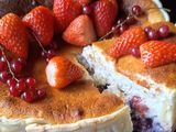 Tarte fromage blanc, ricotta et fruits rouges