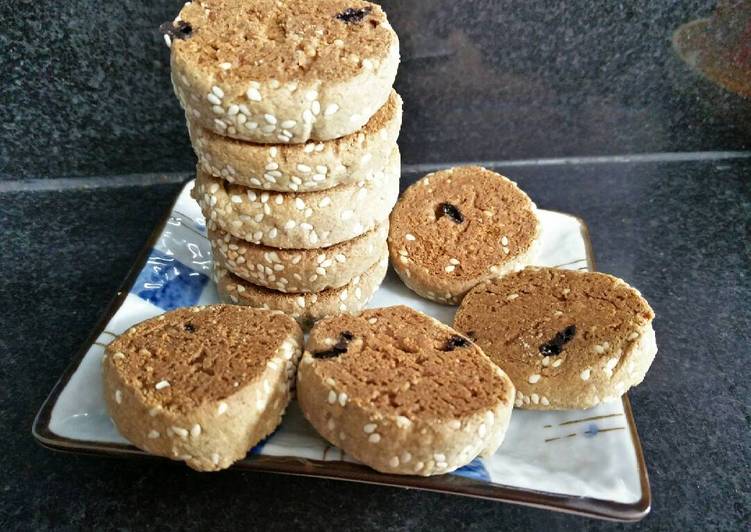 How to Make Favorite Bajra choco chip cookies