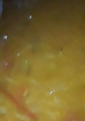 A picture of Restaurant style dal fry.
