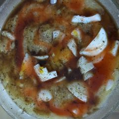 A picture of Chicken corn soup.
