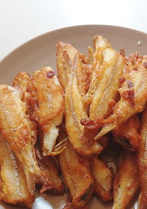 Hình của món Cá cơm trắng chiên giòn.