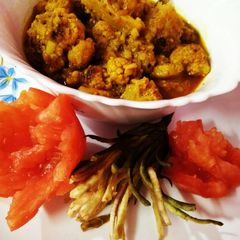 A picture of Cauliflower with a twist of white sesame.