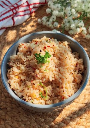 A picture of Aglio E Olio Fried Rice.