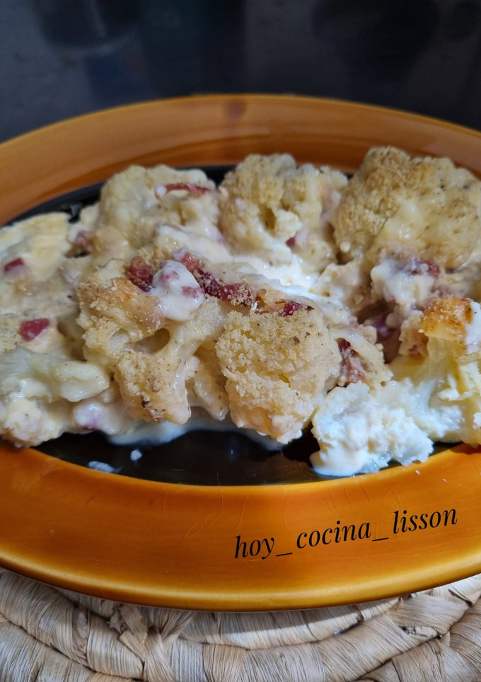 Una foto de Coliflor gratinada