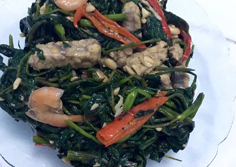 Resep Ca kangkung udang | Langkah Membuat Ca kangkung udang Yang Lezat Sekali