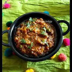 A picture of Baingan ka Bartha.
