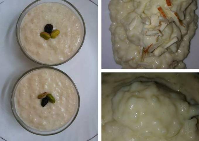 Rice Pudding with Date Palm Jaggery / Bengali Nolen Gurer Payesh