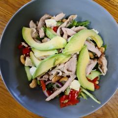 Smoked chicken salad A picture of Smoked chicken salad.