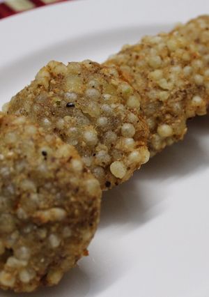 A picture of Sabudana Vada/Sago Snack.