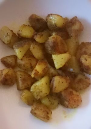 A picture of Fluffy's Bombay potatoes.