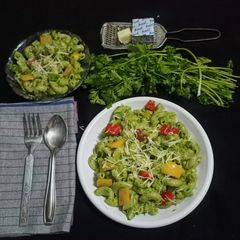 A picture of Coriander Pesto Pasta.