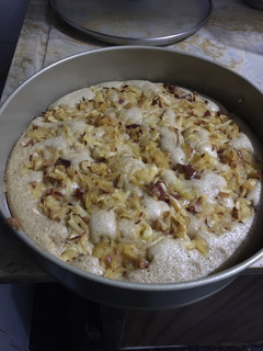 Una foto de Torta licuada de manzana o pera