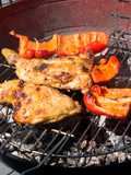 Pollo braseado con aliño de cerveza