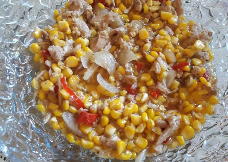 Tuna chunk in vegetable oil + corn