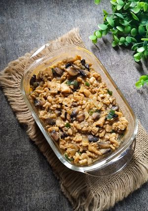 Foto resep Tahu Kukus Siram Ayam Jamur