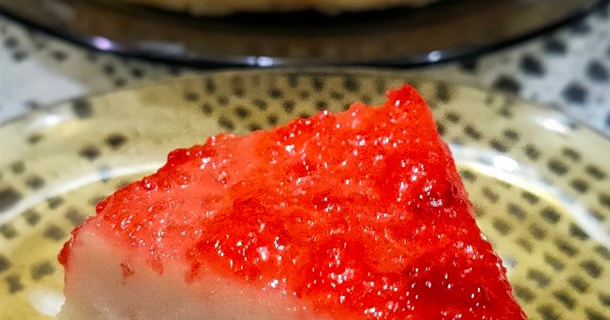 Resep Strawberry Cheese Cake (no mixer no oven) oleh Vivi Susanty Cookpad