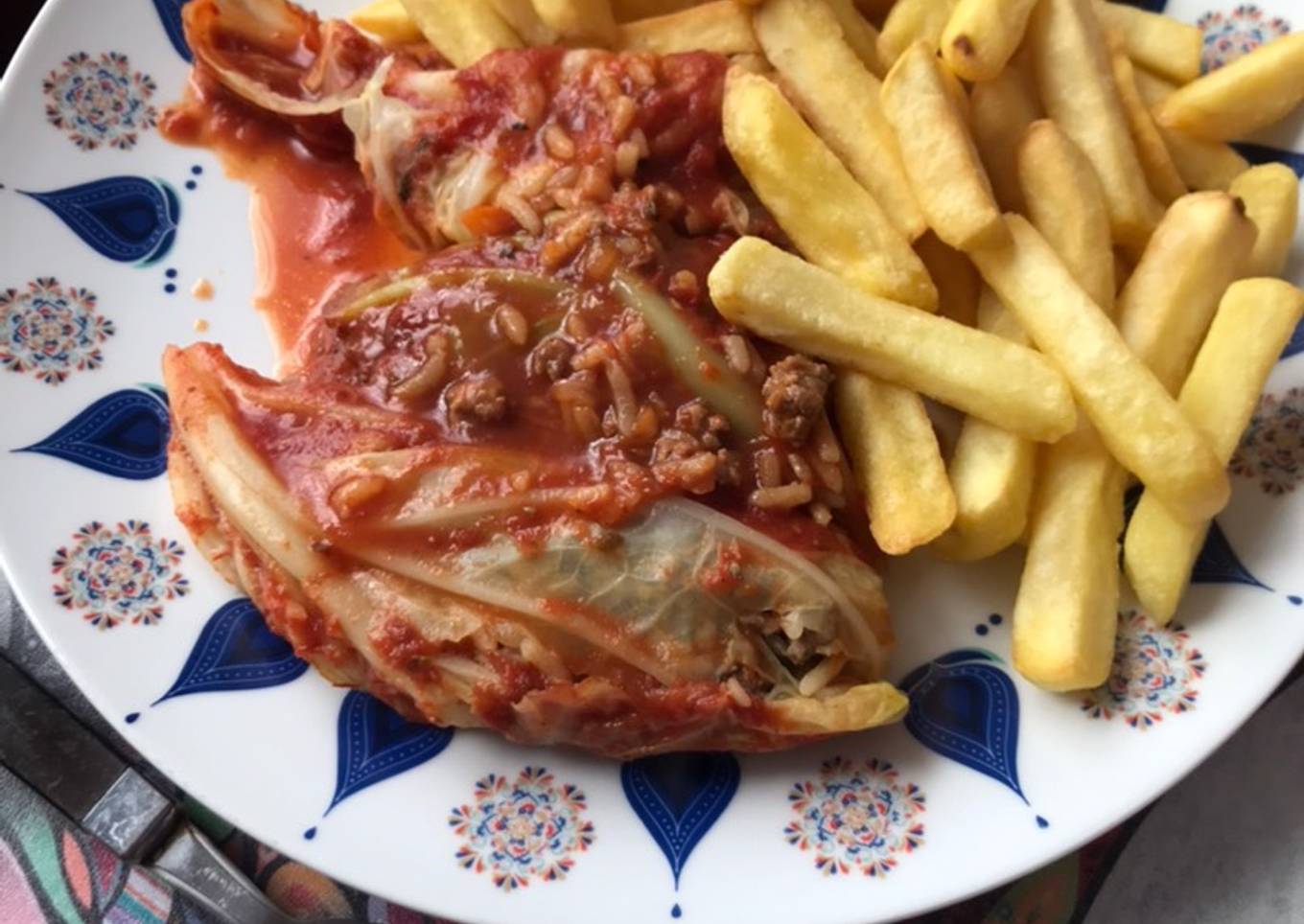 Niños envueltos con carne