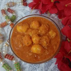 Dum aloo A picture of Dum aloo.
