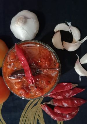 लहसुन प्याज़ की चटनी (Lahsun pyaz ki chutney recipe in Hindi) रेसिपी मुख्य फोटो