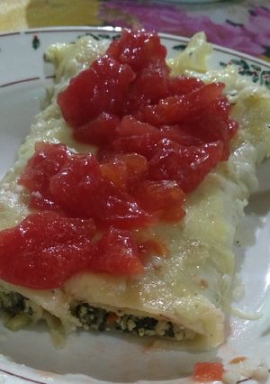 Una foto de Canelones de acelga y ricota 😋