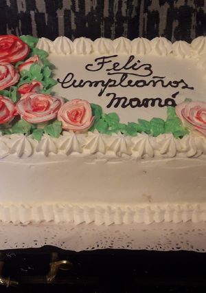 Una foto de Torta manjar crema