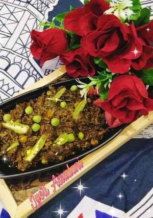 A picture of Methi mater ki sabji Fenugreek peas ki sabji.