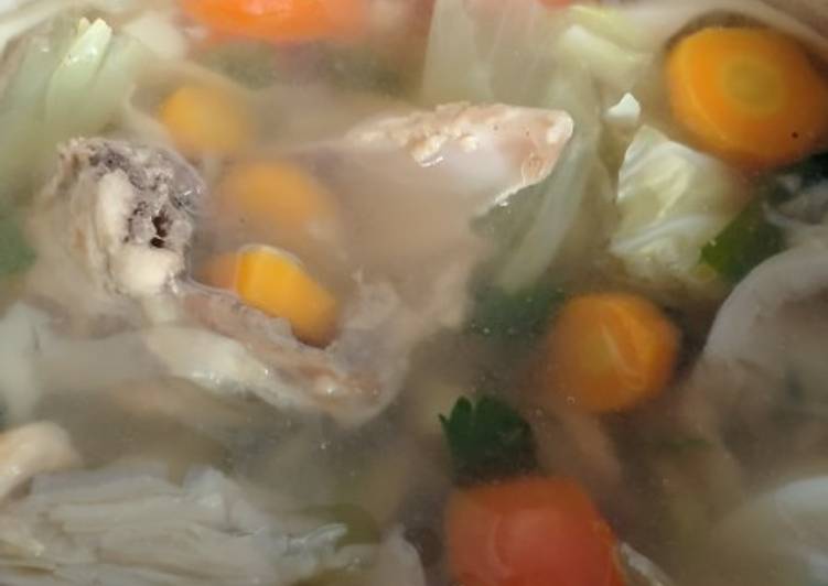 Sup Sayuran, Ayam, Jamur Tiram