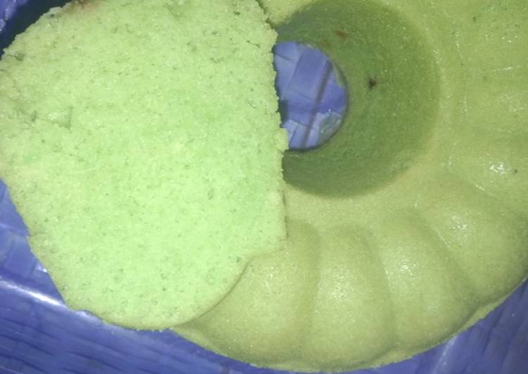 Bolu pandan kukus no mixer