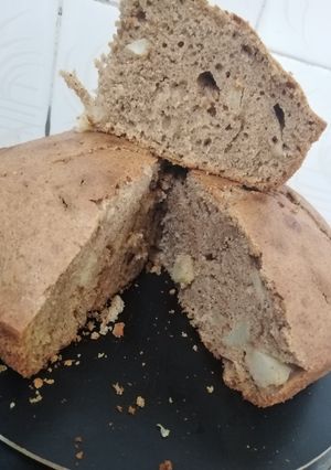 عکسی از دستور کیک هلو و دارچین 🍑☕