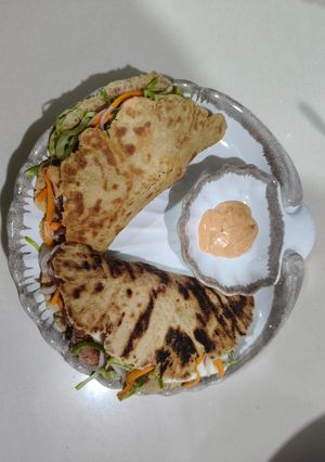 A picture of Amaranth/Rajgira Wrap.