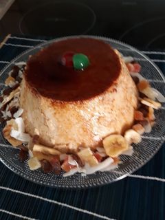 Una foto de Flan de turrón en ther y olla GM