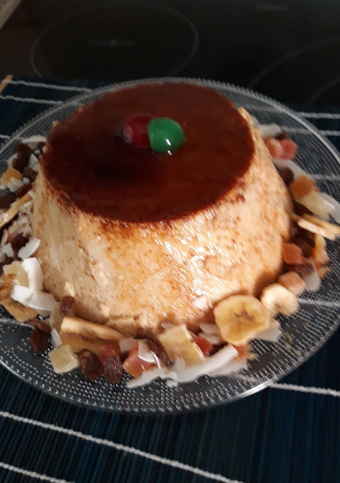 Una foto de Flan de turrón en ther y olla GM