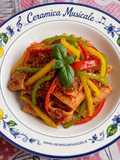 Mezzi paccheri ai 3 peperoni dell'Agro Nocerino Sarnese