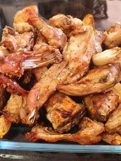 Una foto de Conejo al za'atar y limón en freidora de aire Cosori