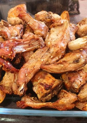 Foto principal de Conejo al za'atar y limón en freidora de aire Cosori