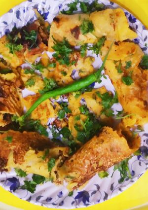 A picture of Besan cheela roll.