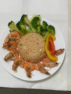香蒜鮮蝦燉飯 的食譜成品照片