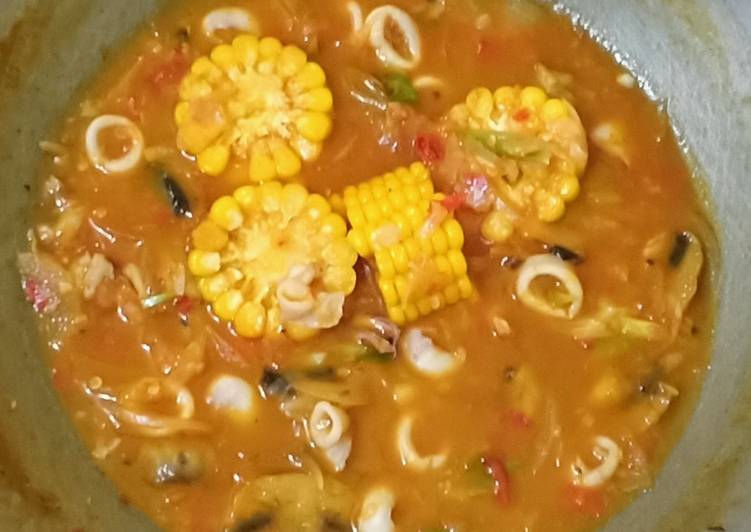 Resep Siapramadan Cumi Jagung Jamur Saus Padang Oleh Winda Yuliyanti Cookpad