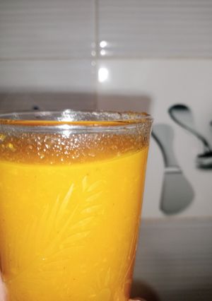 صورة لوصفة عصير الخوخ والجزر بمكونات سهلة